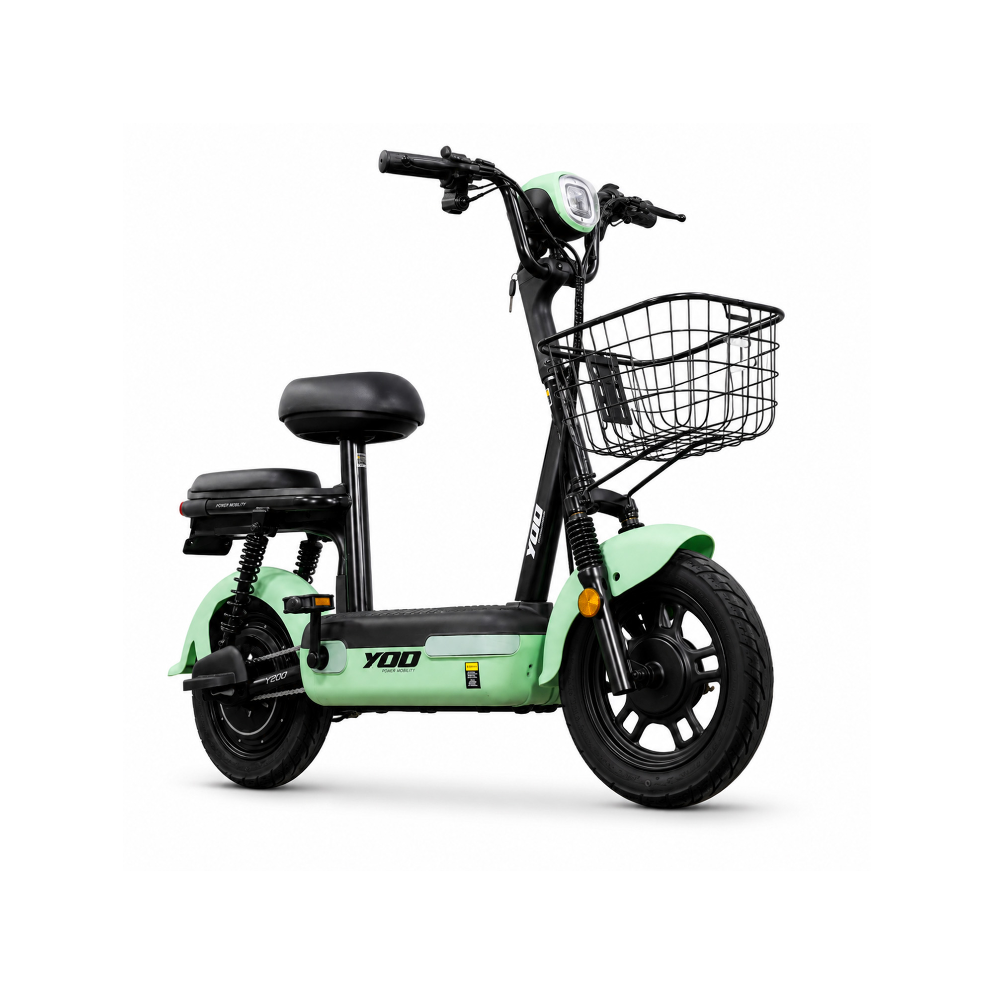 Bicicleta Elétrica Yoo Mobility Y-200 350W Cinza/Verde