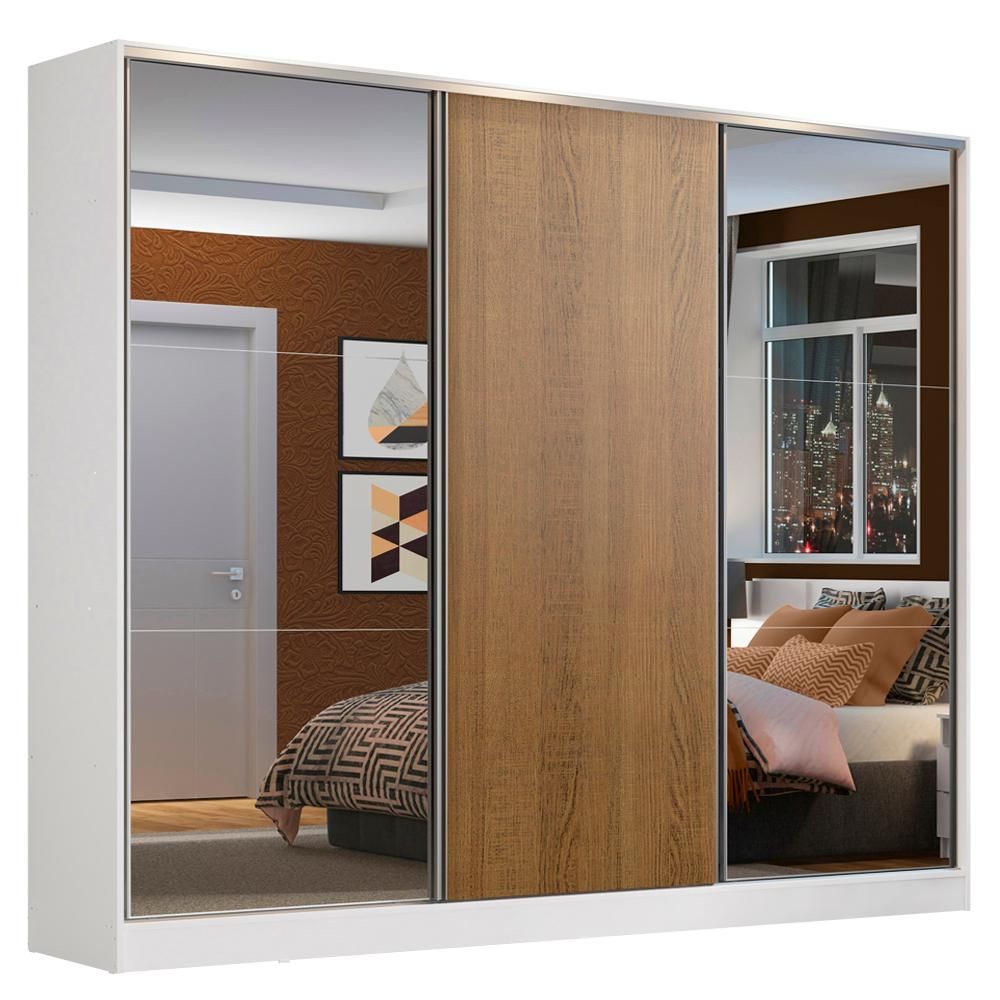 Guarda-Roupa Casal Zurique com Espelhos Madesa