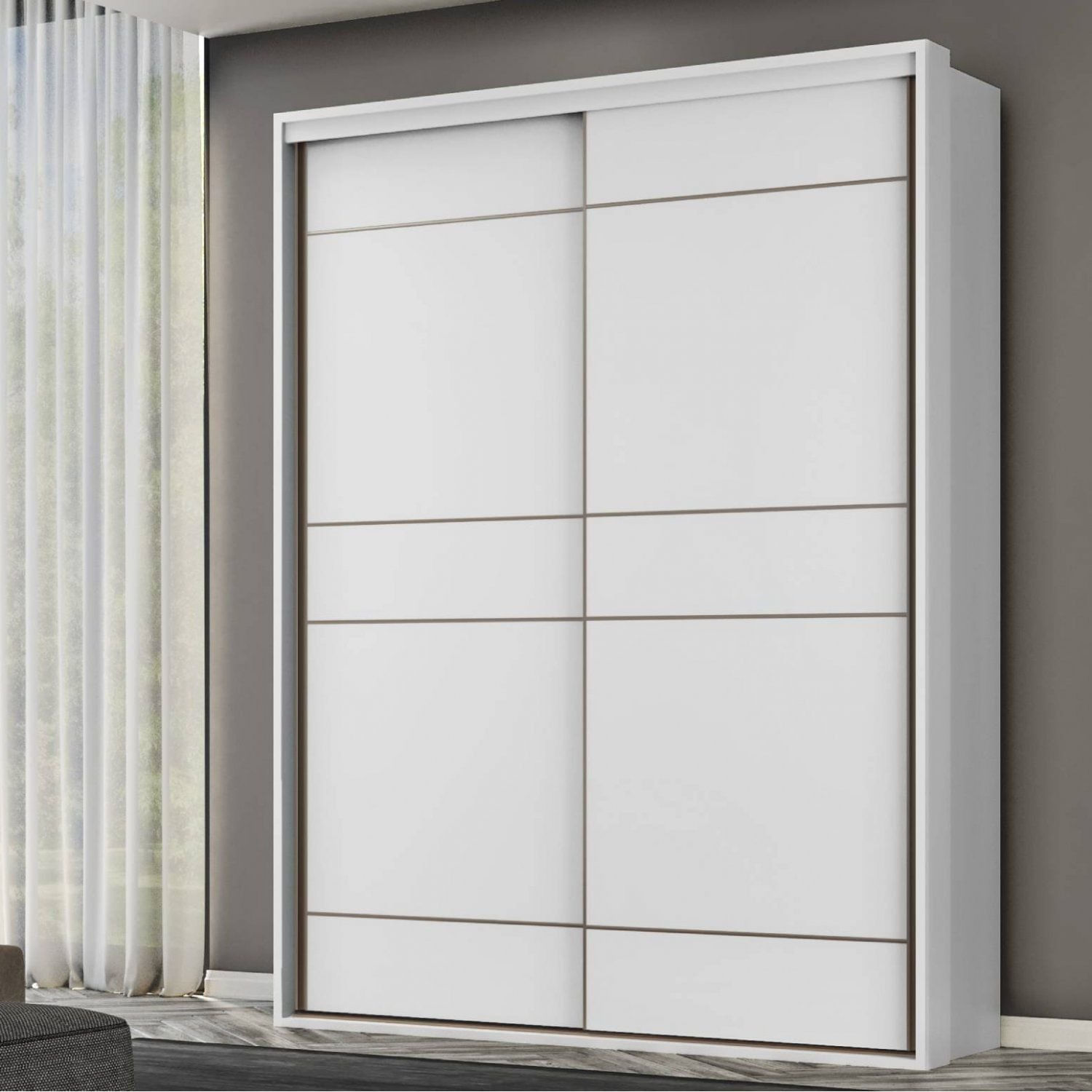 Guarda-roupa Casal Qualita 2 Portas Branco
