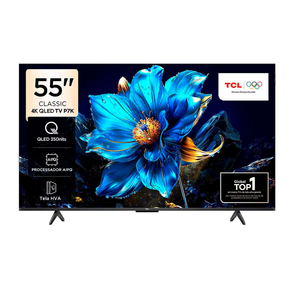 Smart TV TCL 55" 4K QLED 55P7K Google TV